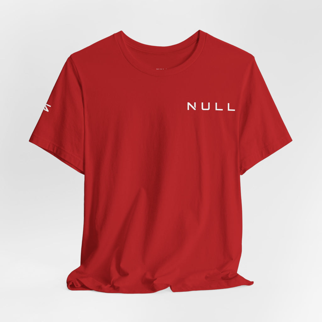 NULL Graphic Tee — Minimal Tech-Inspired Short Sleeve Shirt