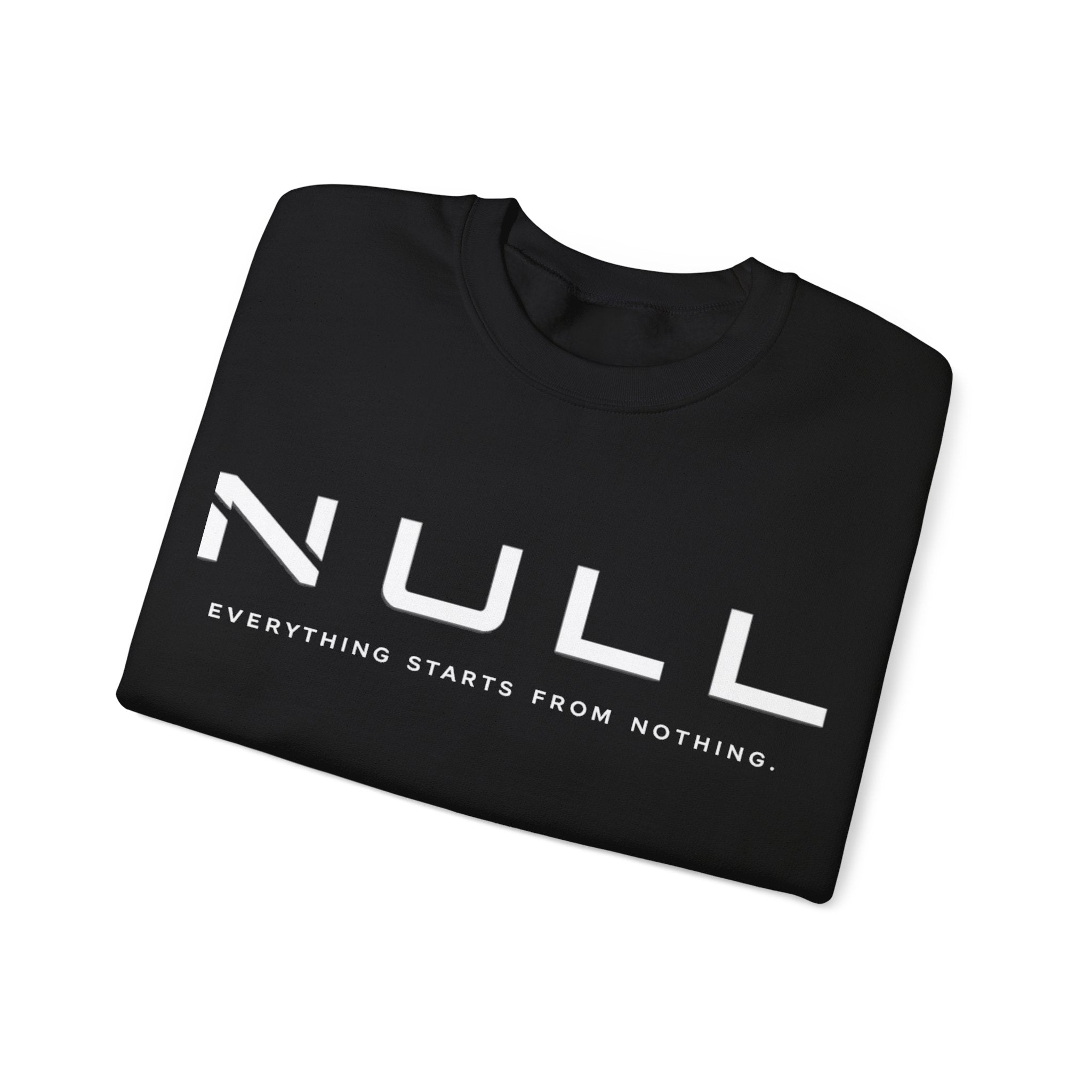 Crewneck Sweatshirt — NULL Studios Logo “Everything Starts From Nothing”