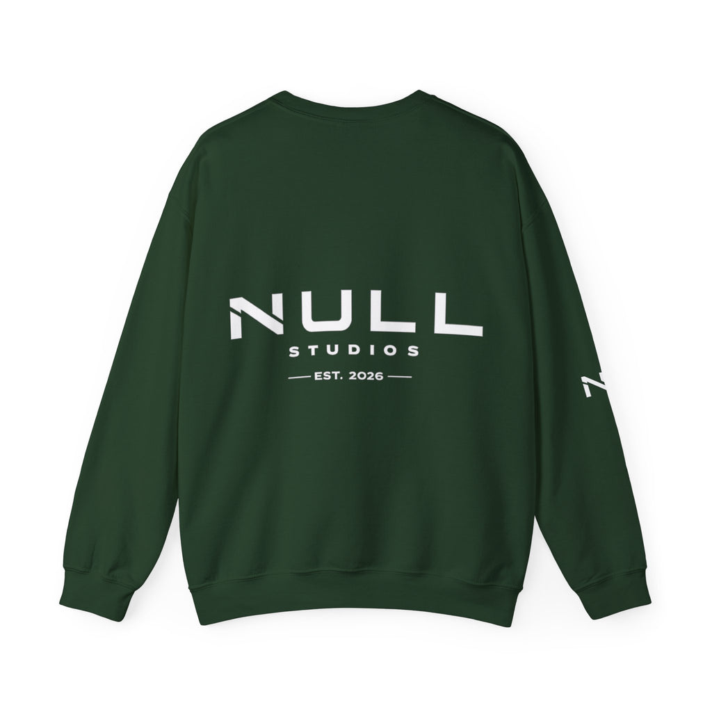 Crewneck Sweatshirt — NULL Studios Logo “Everything Starts From Nothing”