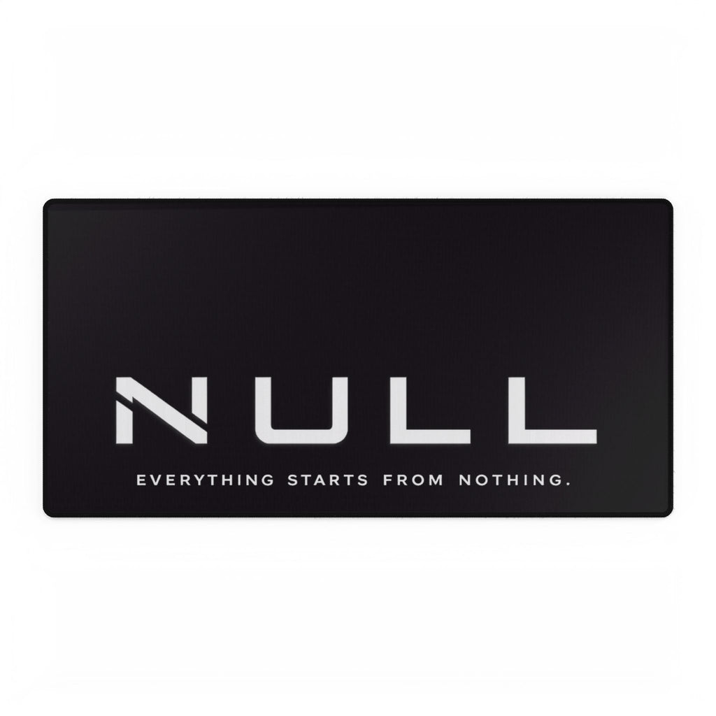 Desk Mat — "NULL: Everything Starts From Nothing" Minimalist Gaming & Office Mouse Pad