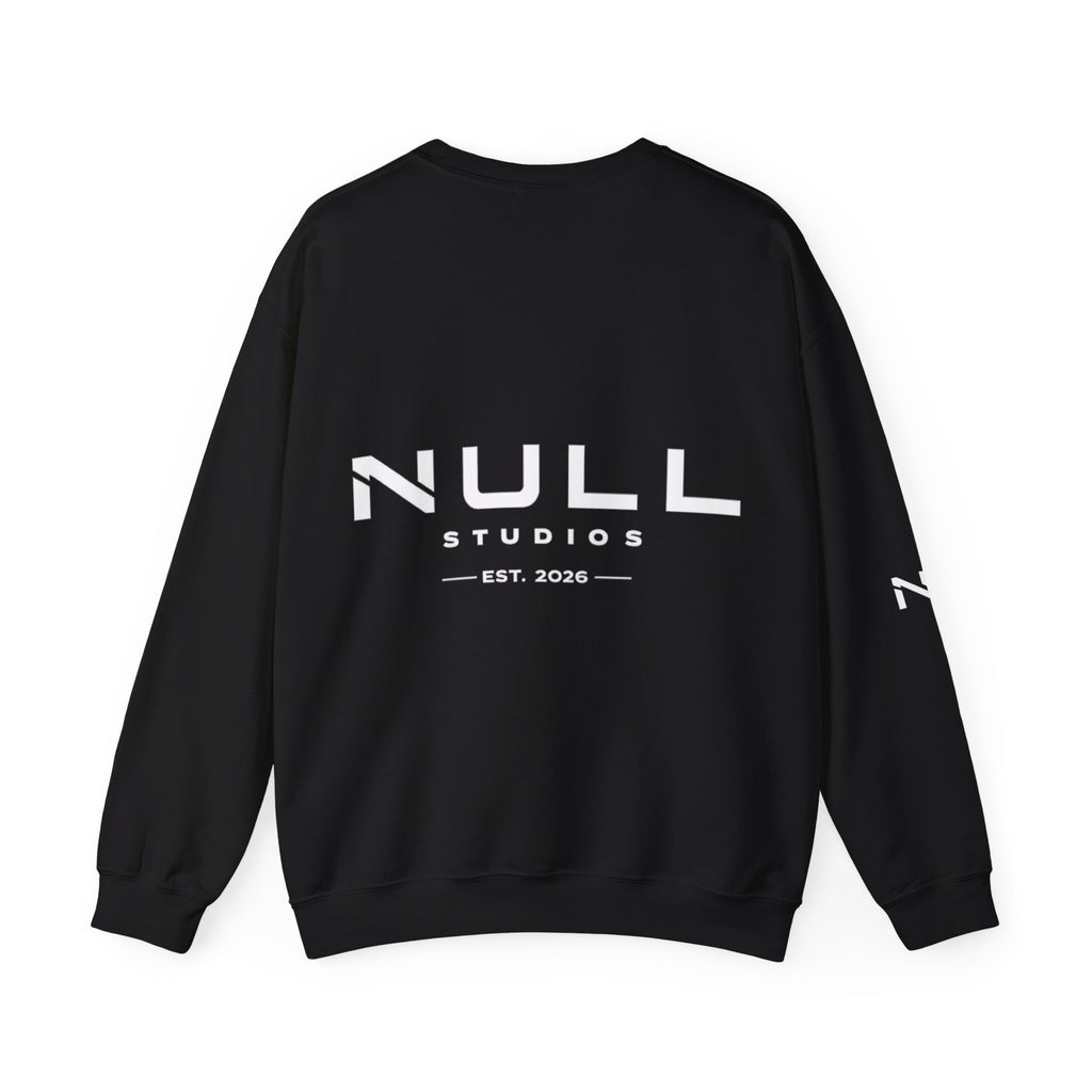 Crewneck Sweatshirt — NULL Studios Logo “Everything Starts From Nothing”