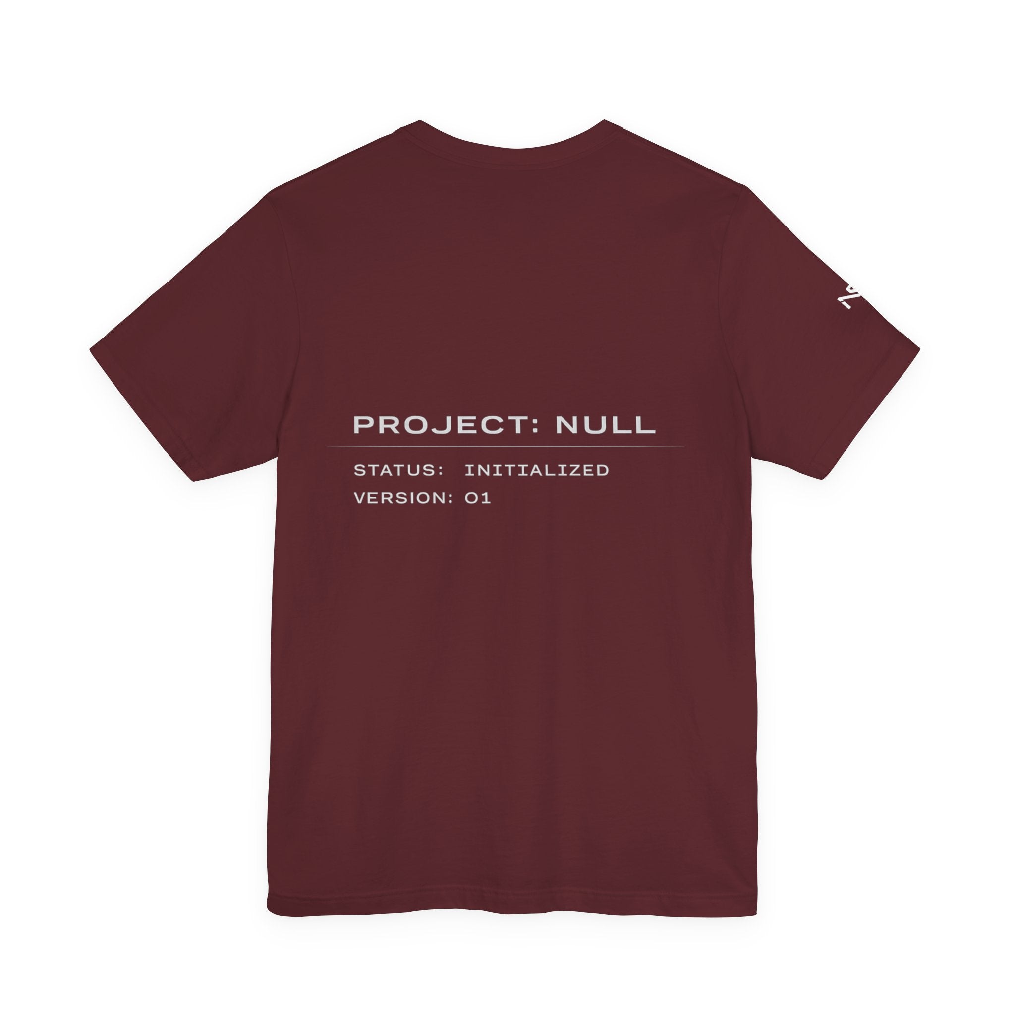 Null Tech Tee — "NULL" Minimalist Graphic T-Shirt