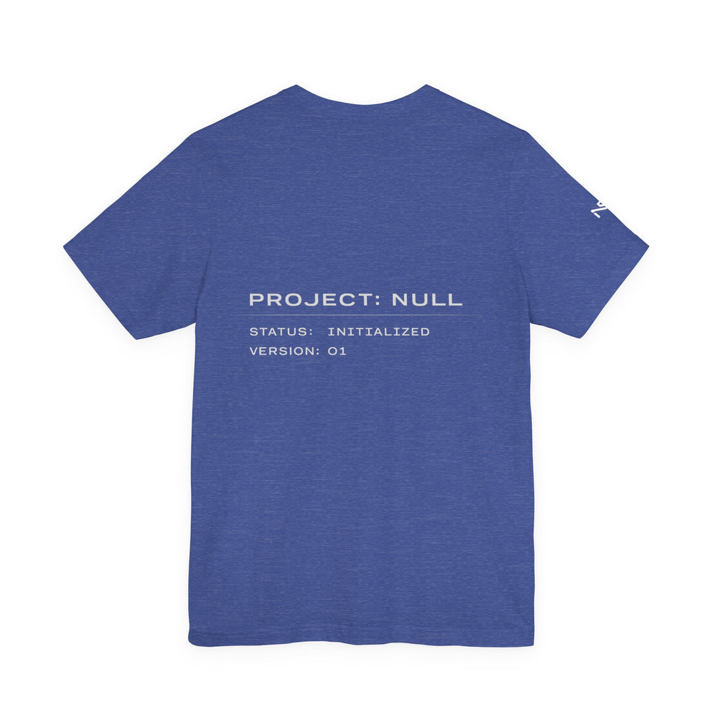 Null Tech Tee — "NULL" Minimalist Graphic T-Shirt