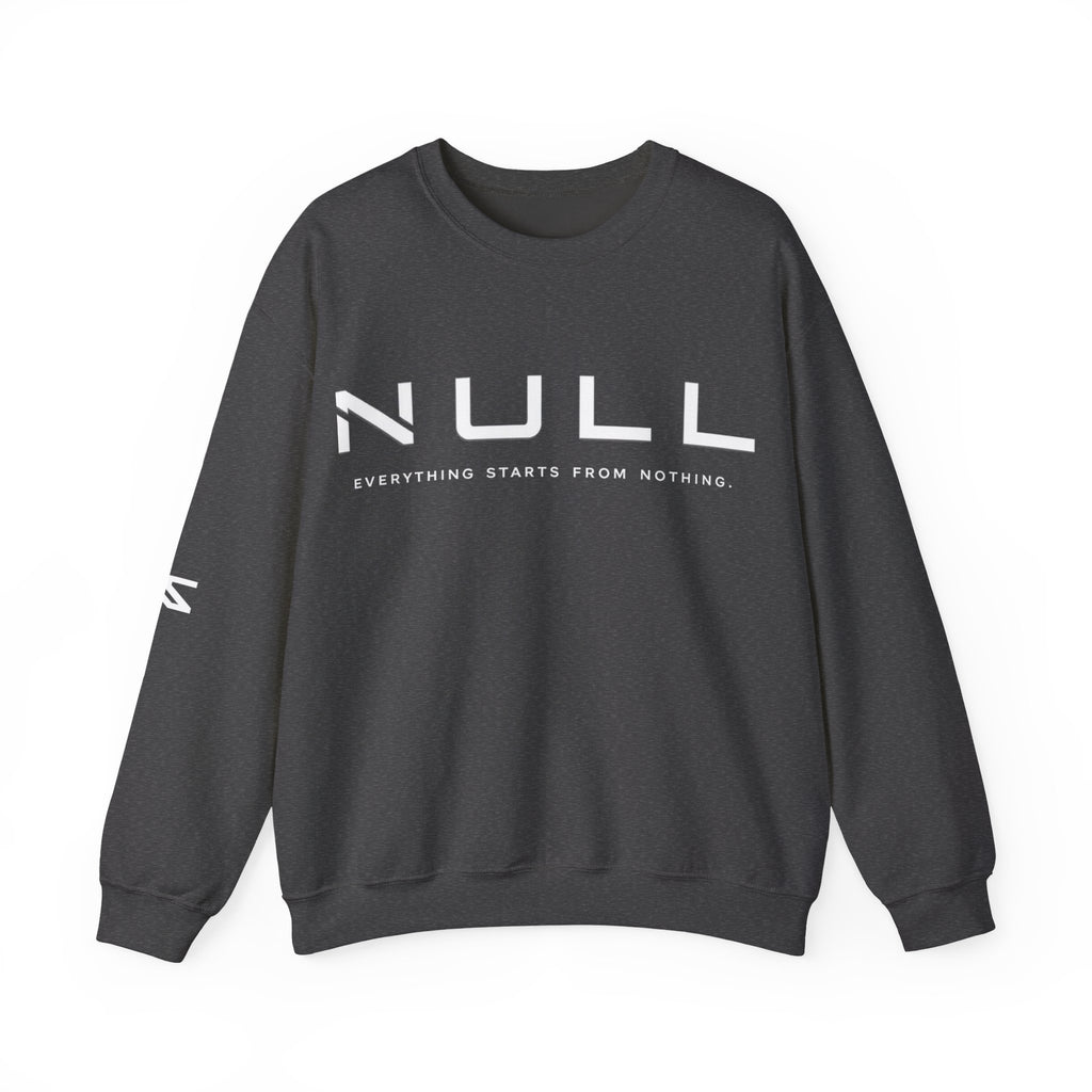 Crewneck Sweatshirt — NULL Studios Logo “Everything Starts From Nothing”