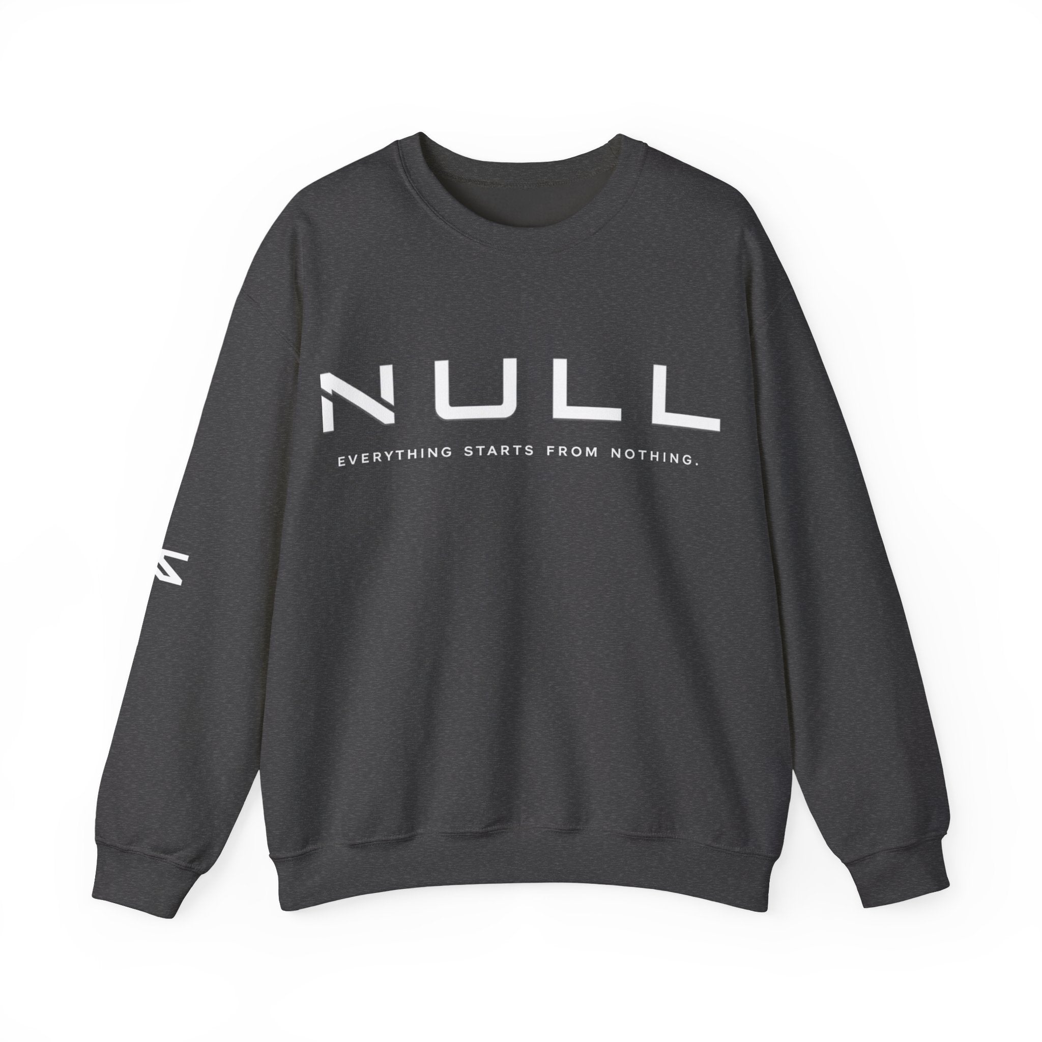 Crewneck Sweatshirt — NULL Studios Logo “Everything Starts From Nothing”