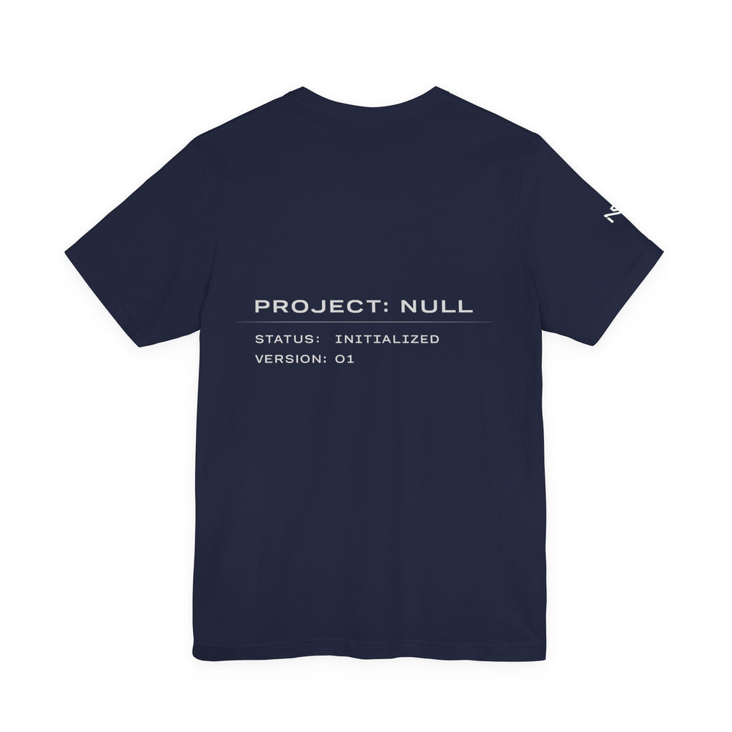 Null Tech Tee — "NULL" Minimalist Graphic T-Shirt