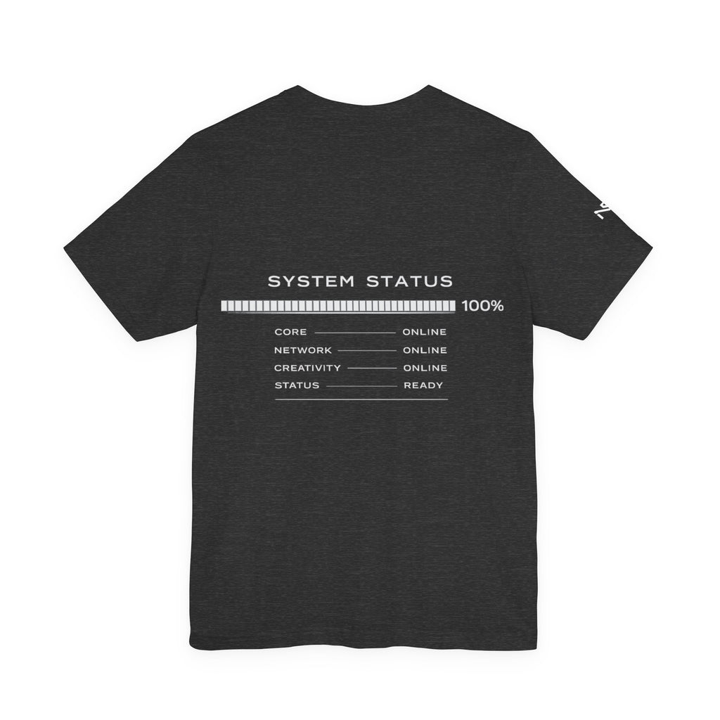 T-Shirt — "NULL" System Status Graphic Tee (Tech Minimalist)