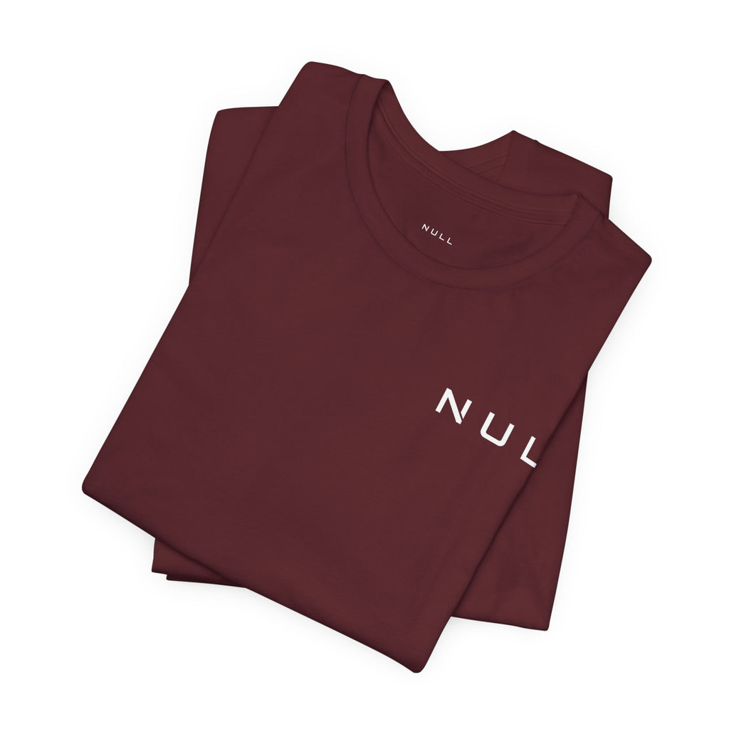 NULL Graphic Tee — Minimal Tech-Inspired Short Sleeve Shirt