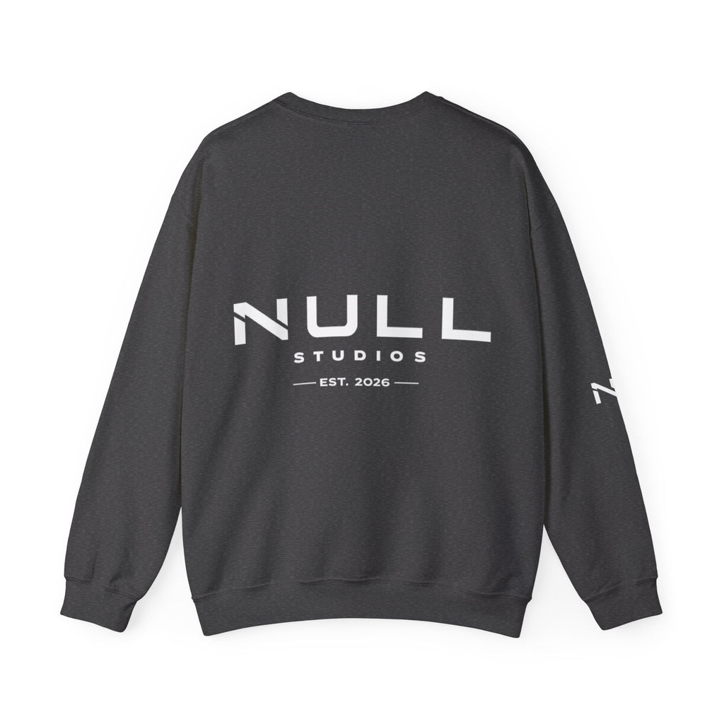 Crewneck Sweatshirt — NULL Studios Logo “Everything Starts From Nothing”