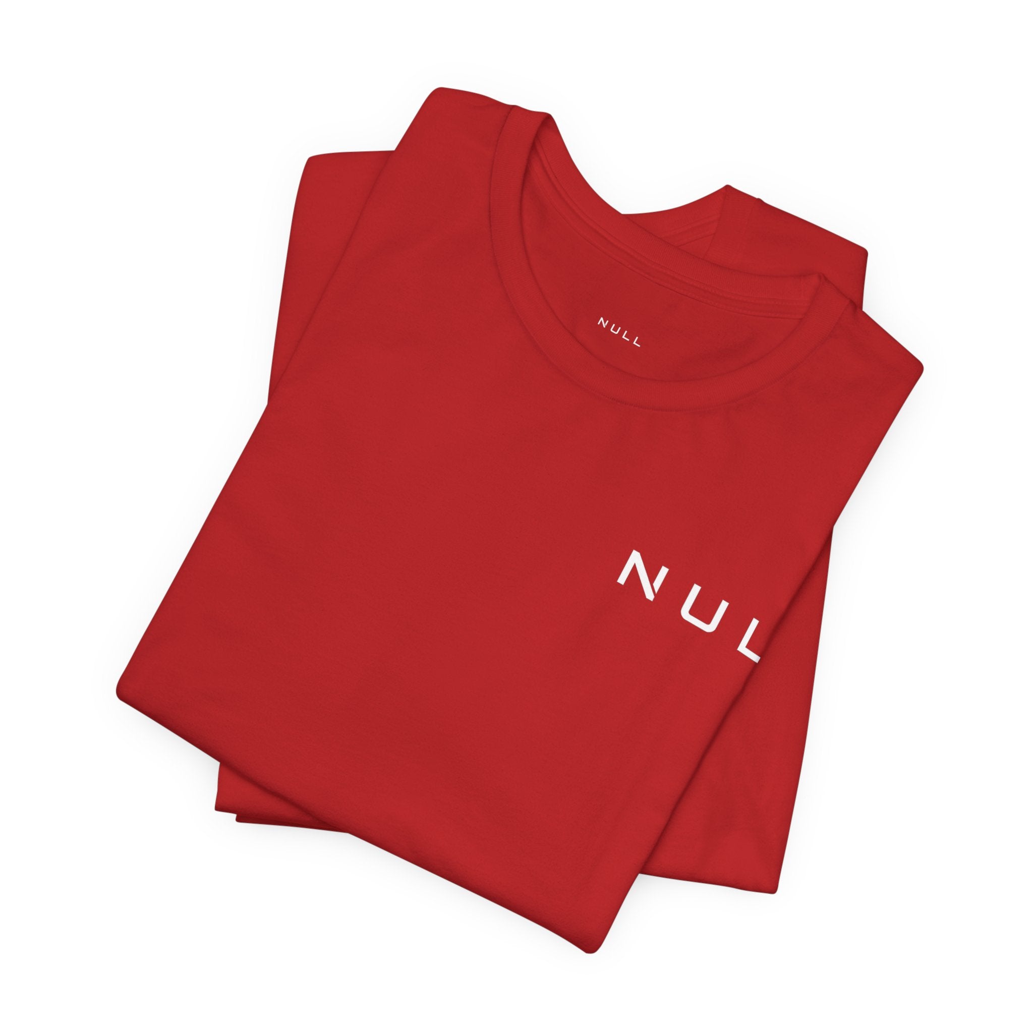 Null Tech Tee — "NULL" Minimalist Graphic T-Shirt