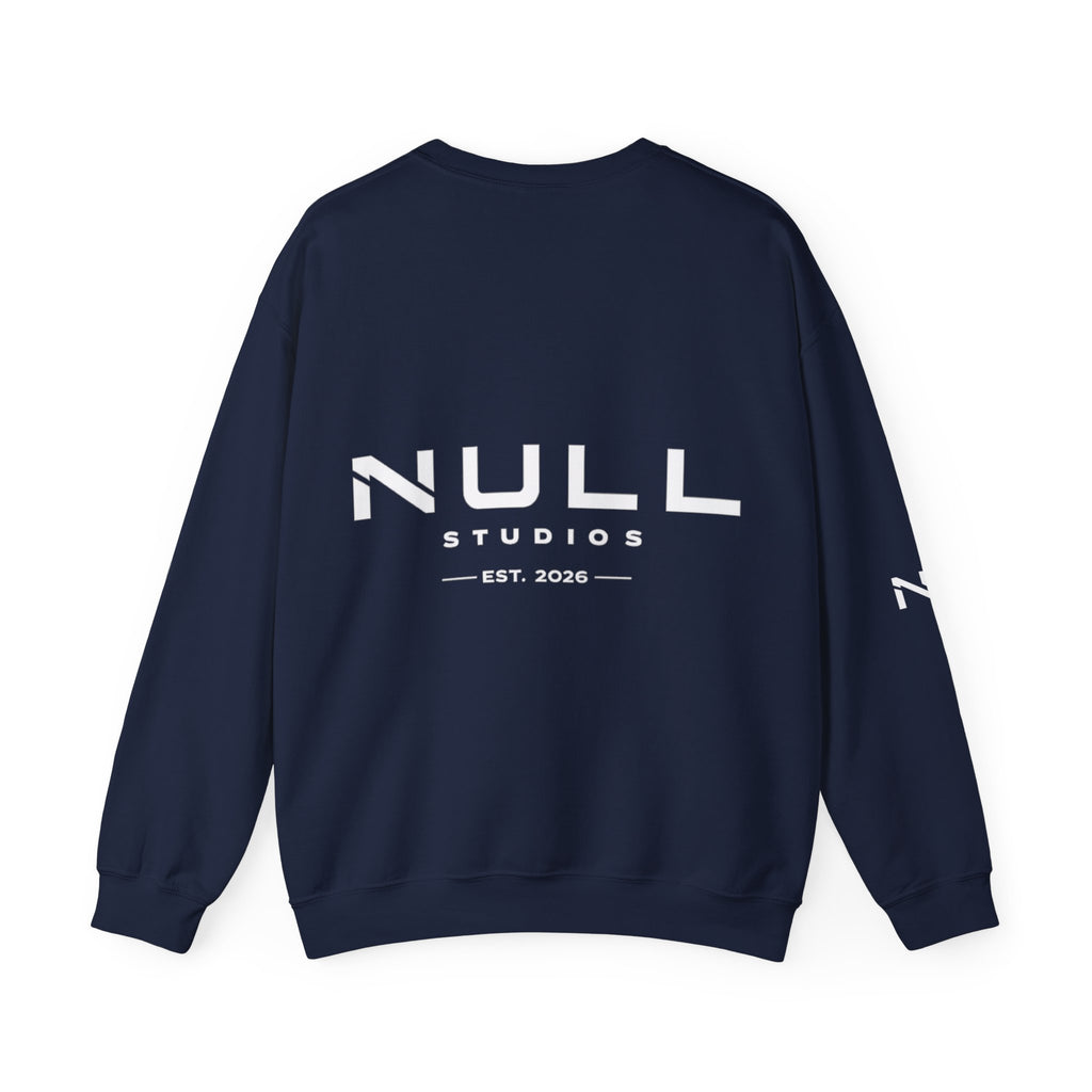 Crewneck Sweatshirt — NULL Studios Logo “Everything Starts From Nothing”